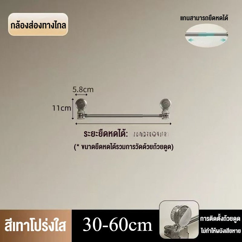 ราวแขวนผ้าเช็ดตัว/ราวแขวนเสื้อผ้า ติดตั้งบนผนังโดยไม่ต้องเจาะรู - 图片10