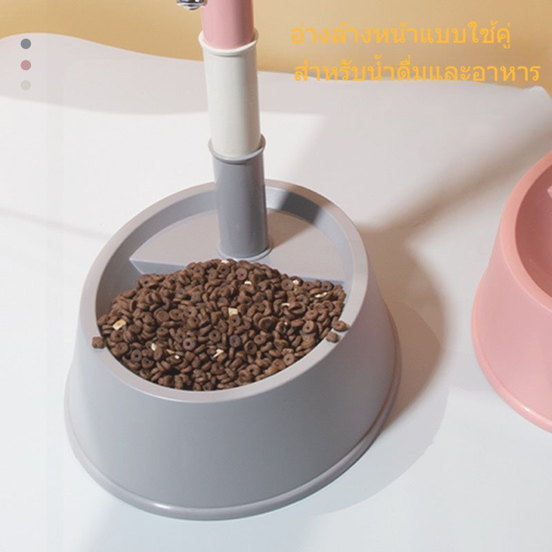 น้ำพุสำหรับสัตว์เลี้ยงและชามอาหาร 2-in-1 - 图片4