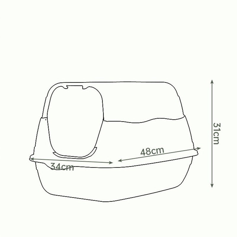 กระบะทรายแมวขนาดใหญ่ - 图片1
