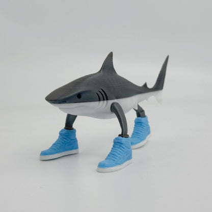 ตุ๊กตาฉลามไม้สุดน่ารัก ของเล่นผ้ากำมะหยี่นุ่มนิ่ม - 图片8