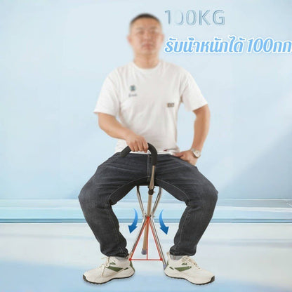 ไม้เท้า 2-in-1 สำหรับผู้สูงอายุนี้ มีฐานกันลื่น รับน้ำหนักได้ดี และพกพาสะดวก