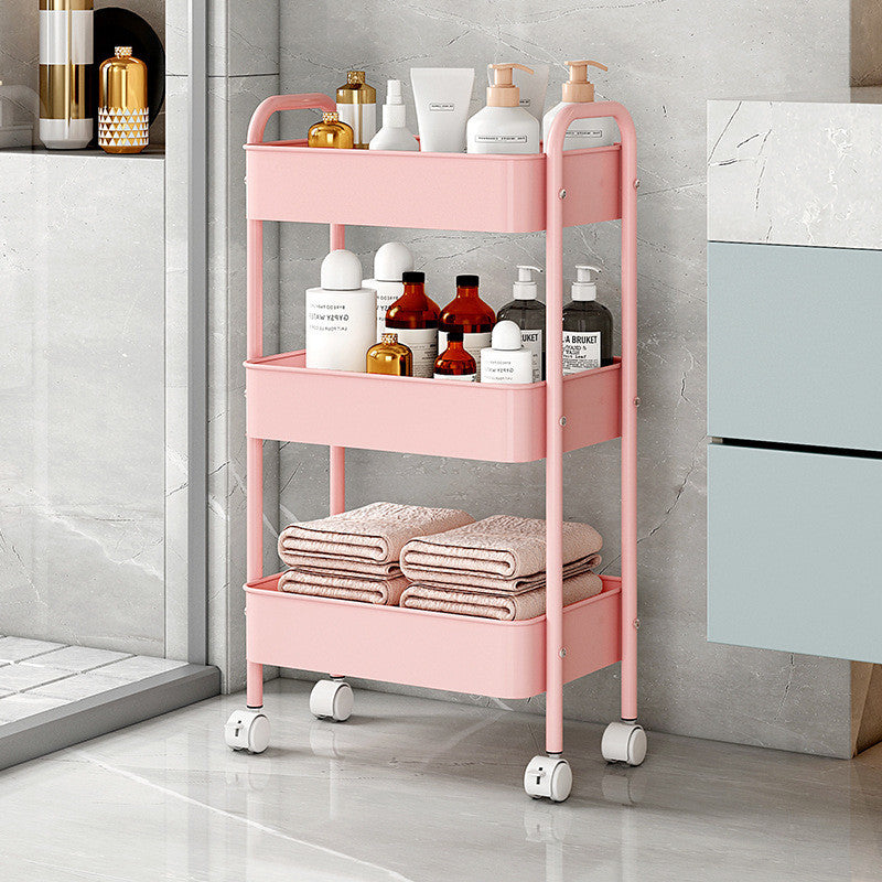 ชั้นวางของ 3 ชั้น มีล้อ แบบรถเข็น เคลื่อนย้ายสะดวก - 图片5