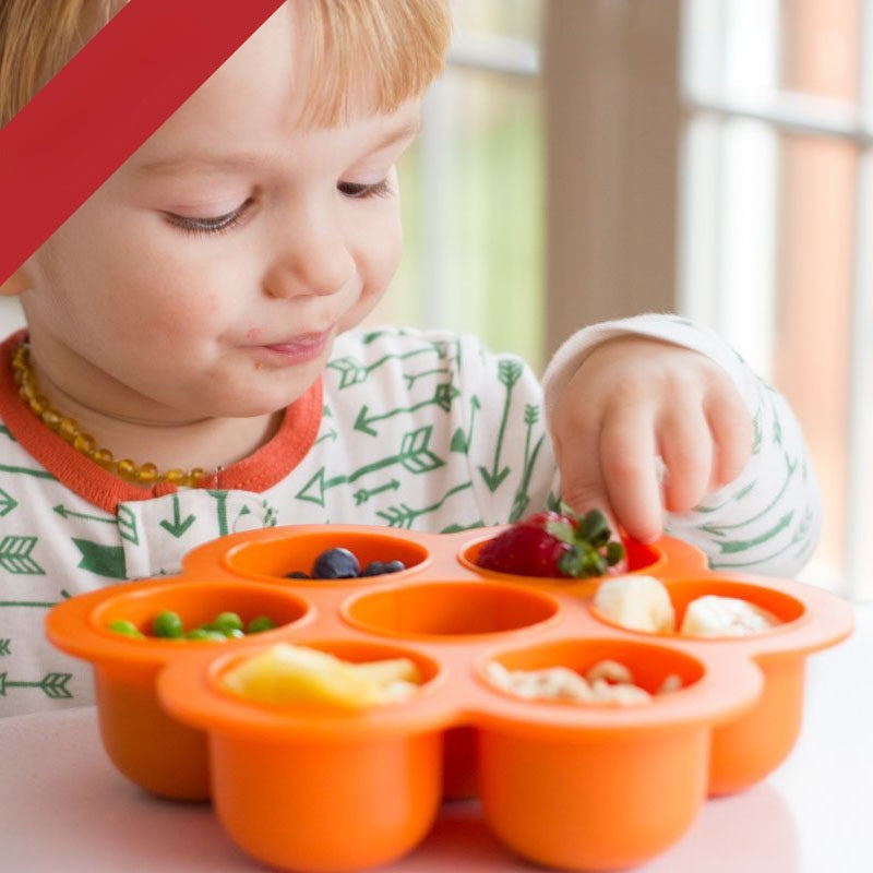 บล็อกเก็บอาหารเด็กซิลิโคน 7 หลุม - 图片4