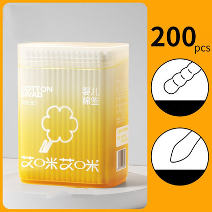 สำลีพันก้านขนาดเล็กสำหรับเด็กทารก บรรจุ 200/400 ชิ้นต่อกล่อง - 图片12