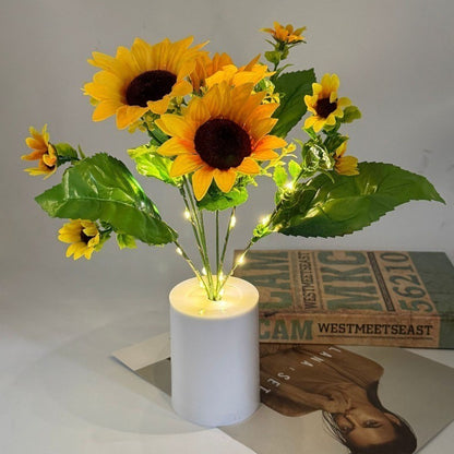 โคมไฟกลางคืนรูปดอกไม้ โคมไฟข้างเตียง - 图片2