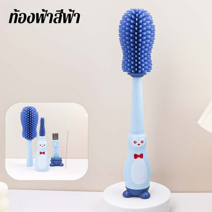 ชุดแปรงทำความสะอาดขวดนมเด็ก 4in1 - 图片9