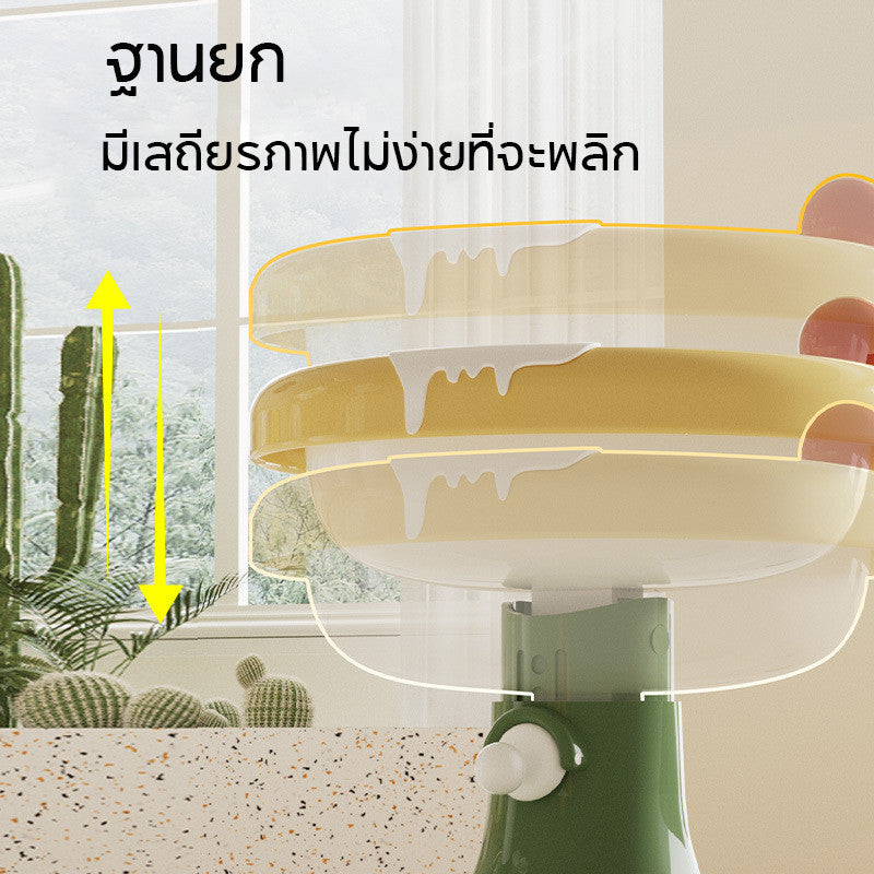 ชามอาหารสัตว์เลี้ยง ปรับความสูงได้ เอียงได้ 15 องศา - 图片4