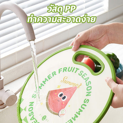 เขียงพลาสติก PP ป้องกันแบคทีเรีย รูปทรงผลไม้ สำหรับทำอาหาร - 图片5