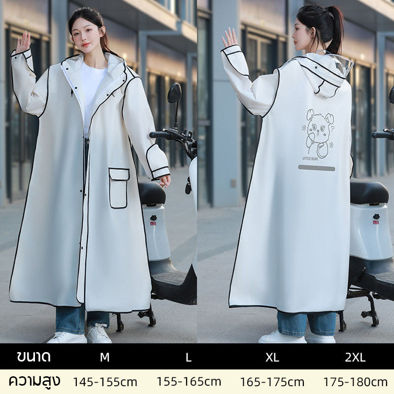 เสื้อกันฝน เสื้อกันฝนหนา กันน้ำ มีแถบสะท้อนแสง - 图片6