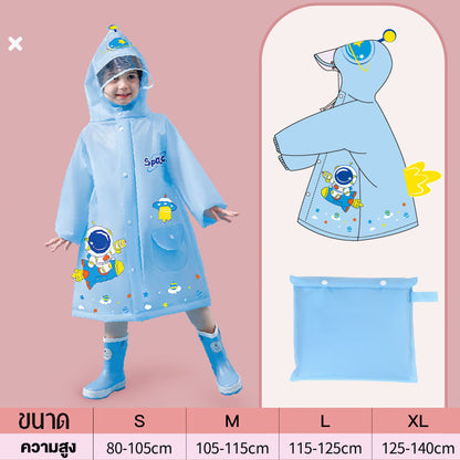 เสื้อกันฝนสำหรับเด็ก ทั้งแบบเด็กชายและเด็กหญิง สไตล์ชุดนักเรียนอนุบาล - 图片10