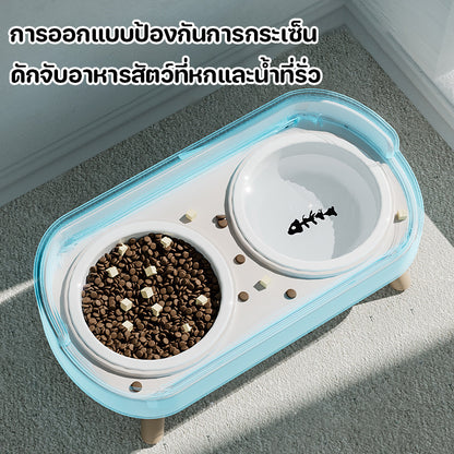 ชามอาหารสัตว์เลี้ยงดีไซน์ยกสูงเพื่อช่วยปกป้องคอของสัตว์เลี้ยง - 图片2