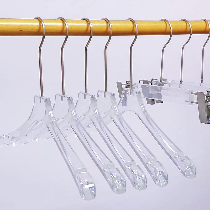 ไม้แขวนเสื้อและไม้แขวนกางเกงอะคริลิกใหม่เอี่ยม ทนทานและคุณภาพเยี่ยม - 图片2