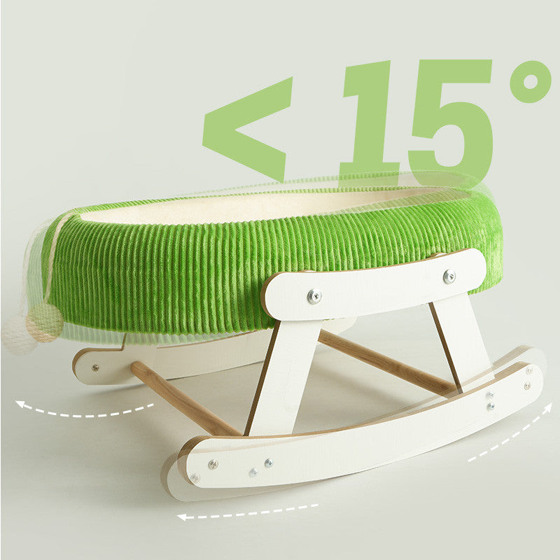 เปลนอนแมวไม้ เปลนอนแมวแบบยกสูง – เย็นสบาย ระบายอากาศได้ดี และนุ่มสบาย