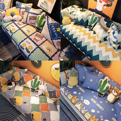 ปลอกหมอนอิง/ปลอกโซฟา ลายการ์ตูน ขนาด 90*210 ซม. กันน้ำและกันฝุ่น - 图片1