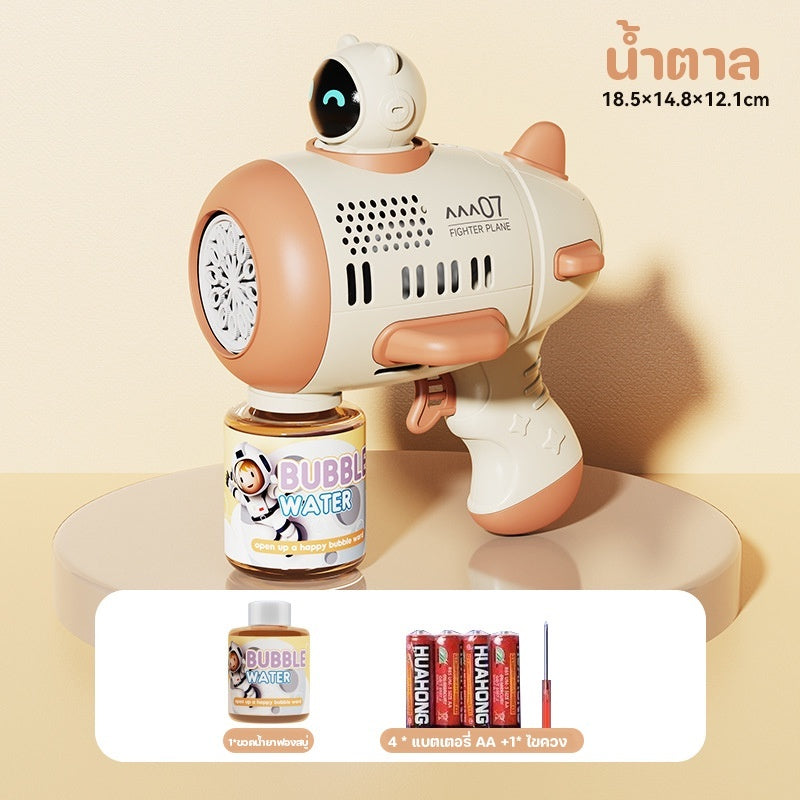 ปืนเป่าฟองสบู่ 69 รู เป่าฟองสบู่ได้จำนวนมาก พร้อมเอฟเฟกต์แสงไฟ - 图片15