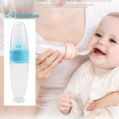 ช้อนป้อนอาหารเหลว + ถ้วยดูดซิลิโคนผลไม้ 2-in-1 - 图片13