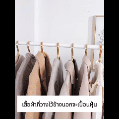 ชุดคลุมป้องกันฝุ่นใส ผลิตจากวัสดุ PEVAทำความสะอาดง่าย ขนาด 110/130/150/180cm กักเก็บกลิ่นและฝุ่น