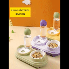 ชามใส่น้ำสำหรับสัตว์เลี้ยง 500 มล. เครื่องจ่ายน้ำอัตโนมัติ