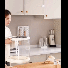 ภาชนะเก็บข้าว ป้องกันแมลงและความชื้น มีล้อเพื่อความสะดวกในการเคลื่อนย้าย