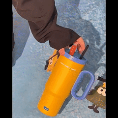 ขวดน้ำสแตนเลสเกรด 316 พร้อมหลอดดูด ความจุ 720 มล.