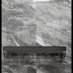 Multipurpose shelf, bathroom shelf, no-drilling, wall-mounted, sturdy, for soap, shampoo, cosmetics