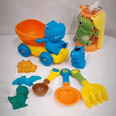 23PCS ของเล่นชายหาด ของเล่นที่ตักทราย ของเล่นที่ตักทราย ที่ขุดทราย ถังทรายพับได้