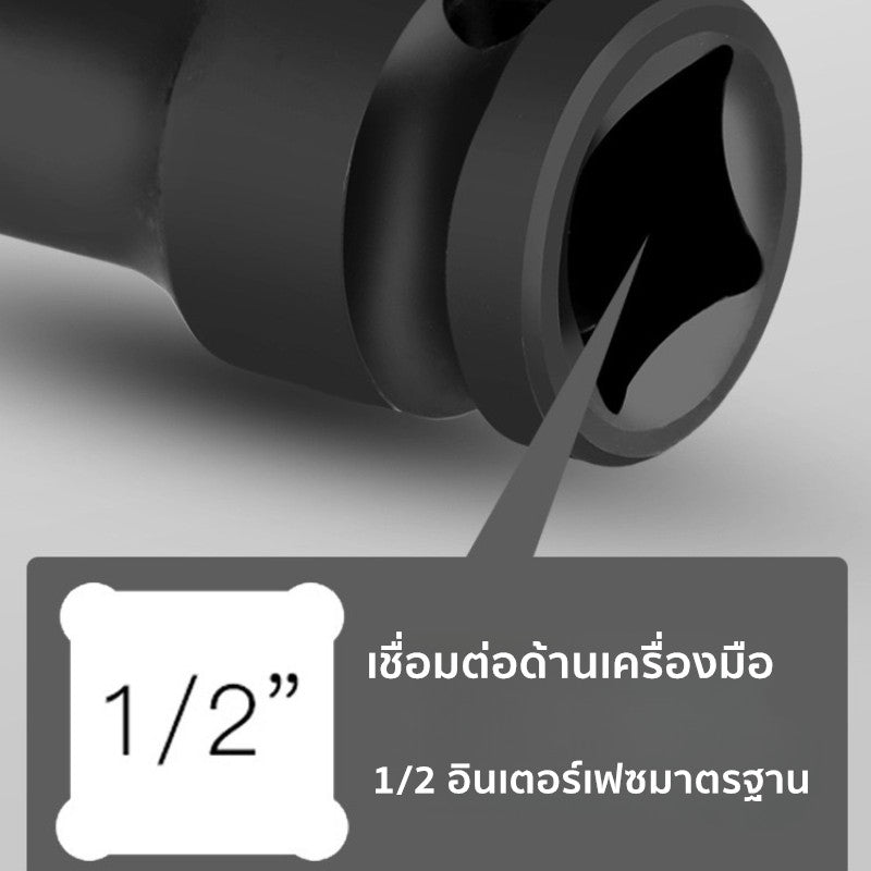 ปากหกเหลี่ยมสีดำ 1/2 นิ้ว (4 รู) กระจกหน้ารถสลักเกลียว - 图片3