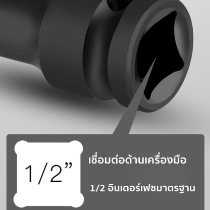 ปากหกเหลี่ยมสีดำ 1/2 นิ้ว (4 รู) กระจกหน้ารถสลักเกลียว - 图片3