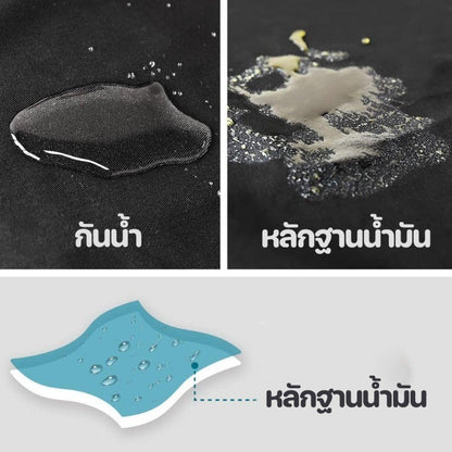 ผ้ากันเปื้อนแบบครึ่งเอว กันน้ำ ระบายอากาศได้ดี มีกระเป๋าคู่ - 图片5