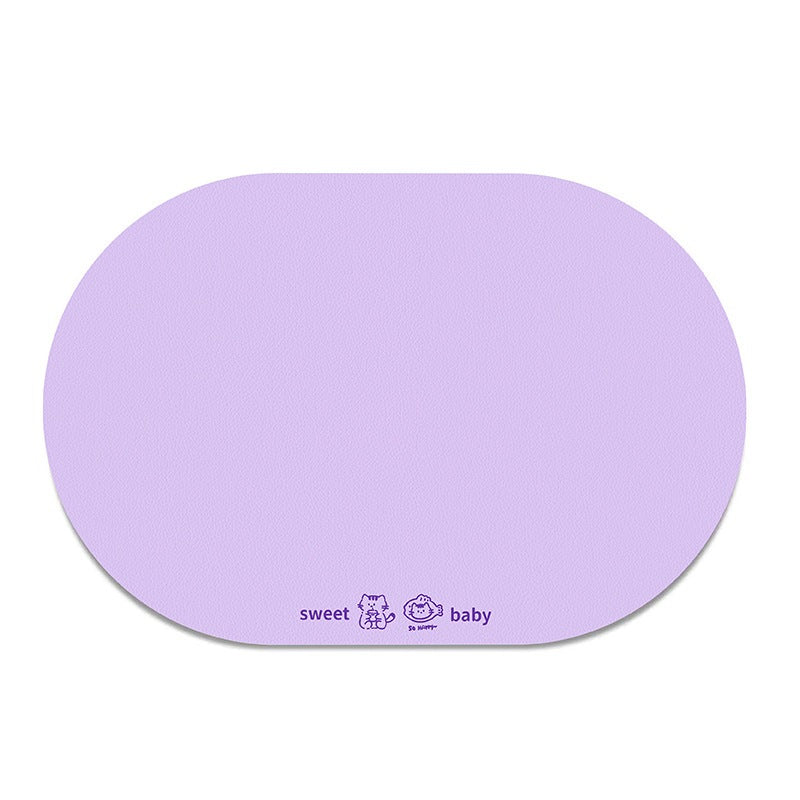 แผ่นรองชามอาหารสัตว์เลี้ยง ป้องกันการหก ขนาด 45*30 ซม. - 图片26