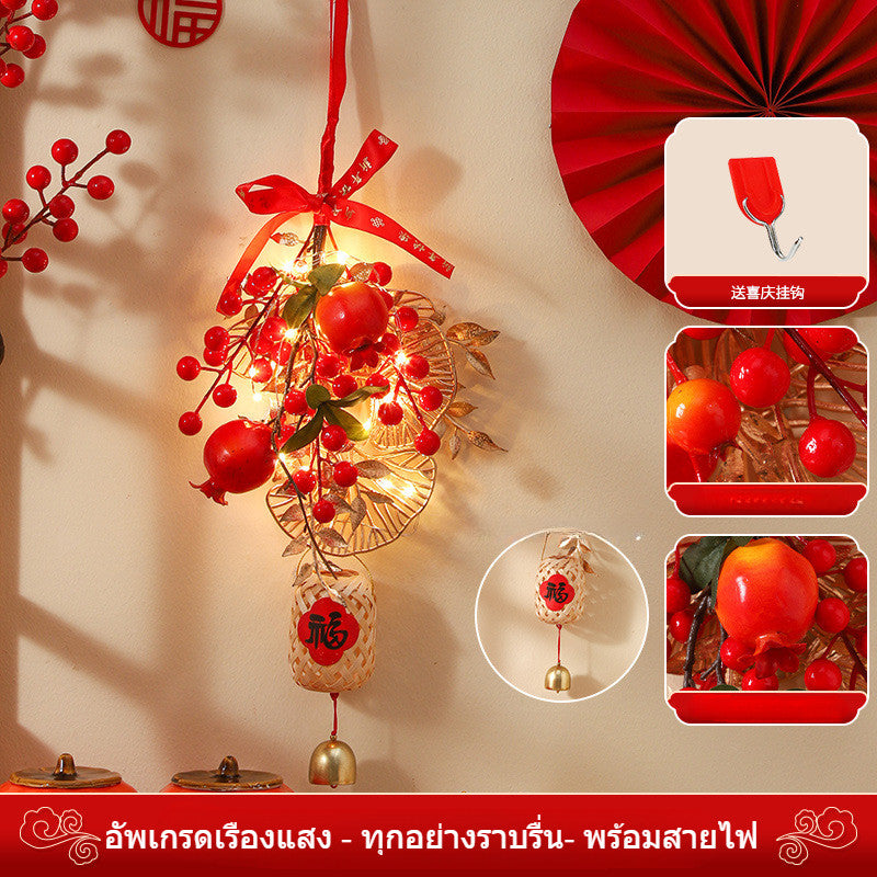 ปีงู2026 พวงมาลัยปีใหม่ โคมไฟเทศกาลฤดูใบไม้ผลิ LED ตกแต่งเทศกาลฤดูใบไม้ผลิ - 图片19