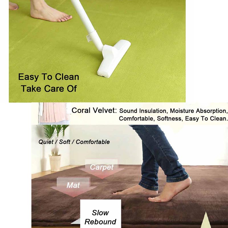 พรมขนปะการัง เหมาะสำหรับห้องนอน ห้องนั่งเล่น และพื้นที่อื่นๆ - 图片4