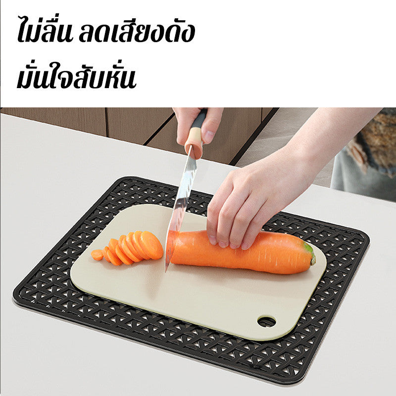 แผ่นรองอ่างล้างจานซิลิโคน 2-in-1 - 图片5