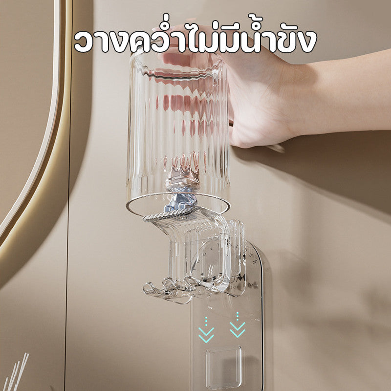 ที่วางแปรงสีฟันติดผนังรูปกระต่าย ไม่ต้องเจาะรู ป้องกันเชื้อรา และระบายอากาศได้ดี - 图片5