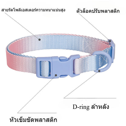 ปลอกคอสุนัข ปลอกคอสัตว์เลี้ยง ปลอกคอแมว ไล่ระดับสี - 图片4