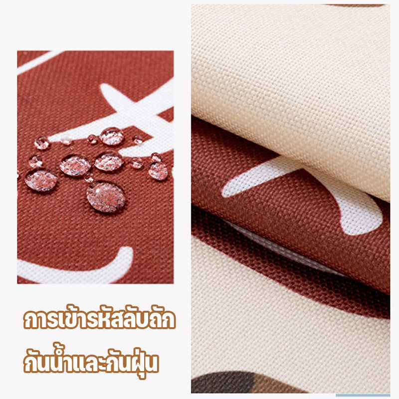ผ้าคลุมตู้เย็น มีช่องเก็บของสองข้าง กันน้ํา กันลื่น กันน้ํามัน สไตล์นอร์ดิก สําหรับเครื่องซักผ้า เตาอบ ตู้เย็น