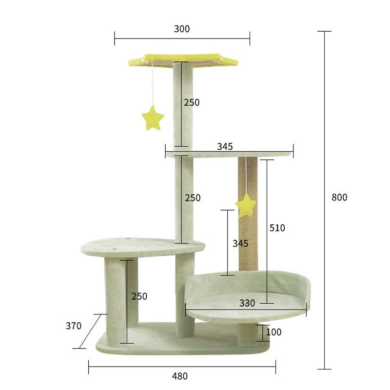 อพาร์ทเมนต์แมวไม้ขนาดใหญ่ - 图片37