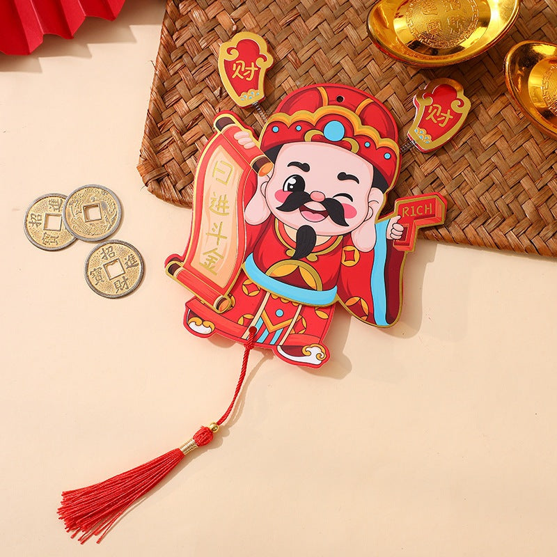 แม่เหล็กติดตู้เย็นรูปเทพเจ้าแห่งความร่ำรวย ปี 2026 ของตกแต่งตรุษจีน - 图片8