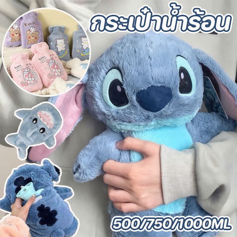 ถุงน้ำร้อนลายการ์ตูนน่ารัก มีให้เลือก 3 ขนาด คือ 500/750/1000 มล. - 主图