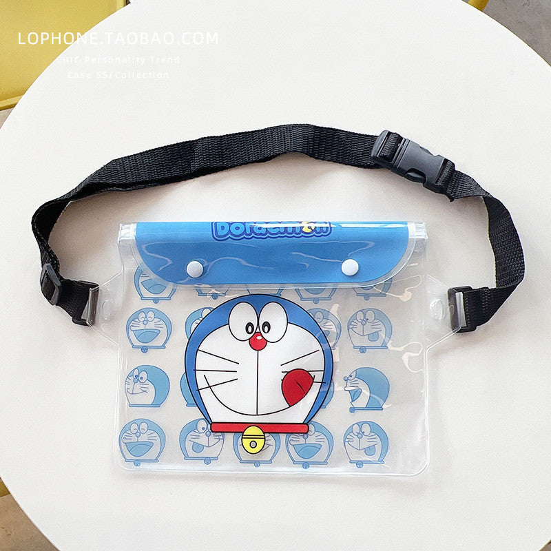 กระเป๋ากันน้ำ/กระเป๋าคาดเอว ลายการ์ตูน โปร่งใส มีสายสะพายไหล่ปรับได้ - 图片5