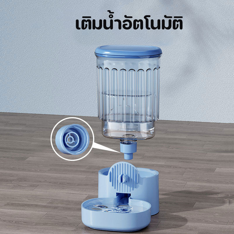 เครื่องให้อาหารและน้ำสัตว์เลี้ยงแบบแขวน 2in1 - 图片4