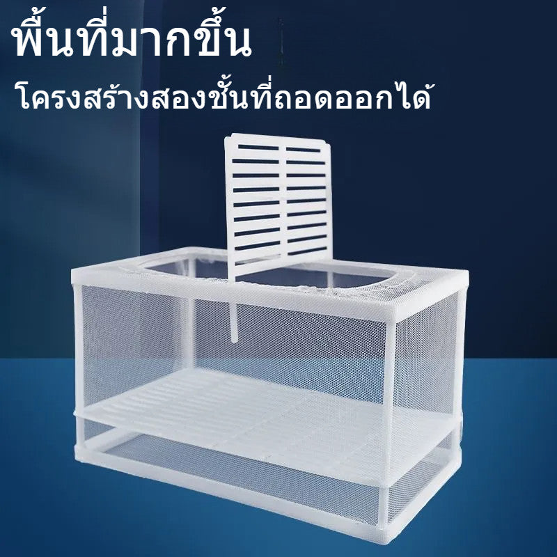 ตู้ปลาแบบมีตาข่ายช่วยแยกปลาวัยอ่อนและปลาโตเต็มวัยออกจากกัน - 图片1