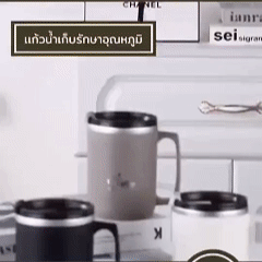แก้วเก็บอุณหภูมิ แก้วน้ำสแตนเลส304 แก้วเก็บความเย็น ฝาปิดแน่น กันหก พกพา ใช้ในบ้าน สำนักงาน