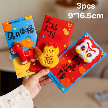 ซองอั่งเปาการ์ตูนฟูฟ่อง ซองอั่งเปาปีใหม่ 2026 ซองอั่งเปานำโชค - 图片8