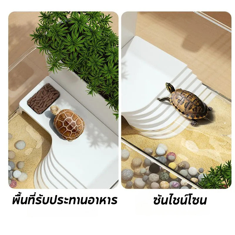 ชุดตู้ปลาตั้งโต๊ะพร้อมไฟส่องสว่าง - 图片3