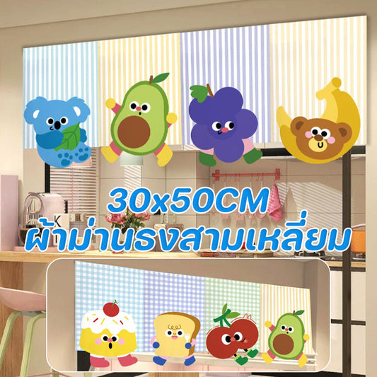 ผ้าม่านธงรูปสามเหลี่ยม ขนาด 30x50 ซม. ลายการ์ตูน - 主图