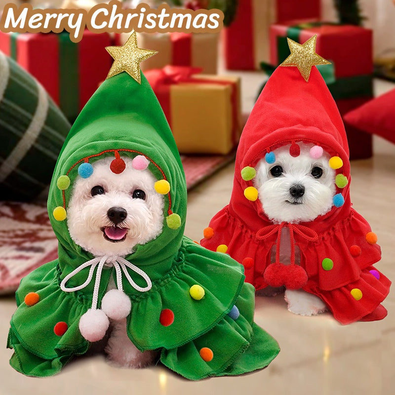 ชุดคริสต์มาส ปลอกคอ และผ้าพันคอสำหรับแมวและสุนัข - 图片3