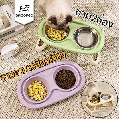 ชามสแตนเลสสำหรับสัตว์เลี้ยง - 主图