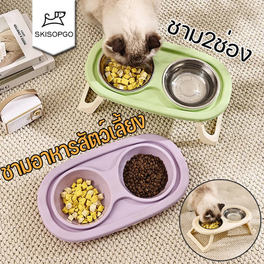 ชามสแตนเลสสำหรับสัตว์เลี้ยง - 主图