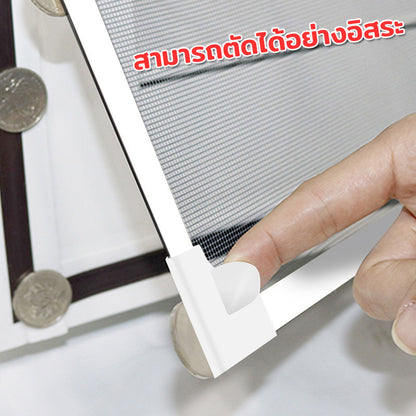 มุ้งหน้าต่างกันยุง มุ้งลวดแม่เหล็ก DIY มุ้งกันแมลง ติดตั้งง่าย สามารถตัดได้อย่างอิสระ - 图片3